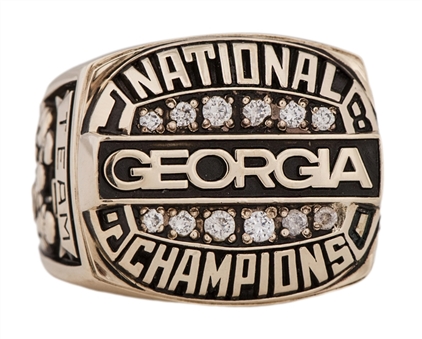 1980 Georgia Bulldogs National Championship Prototype Ring - Herschel Walker 